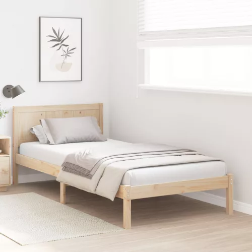  Tömör Fenyő Ágykeret Természetes Tömör Fa 80 x 200 cm Tartós