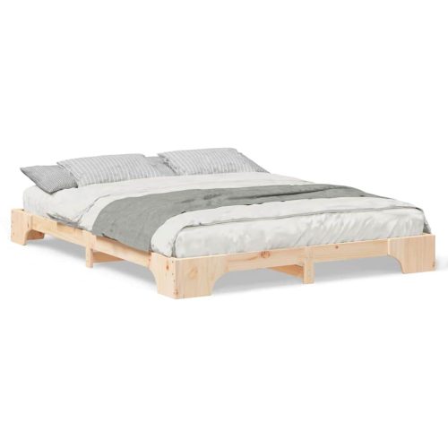  Földi ágykeret tárolóval Barna 160 x 210 cm faszínű