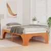  Földi ágykeret tárolóval Barna 75 x 190 cm Tömör fenyőfa