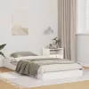  Ágykeret Fehér 80 x 220 cm Tömör fenyőfa