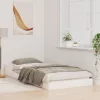  Ágykeret Fehér 80 x 220 cm Tömör fenyőfa