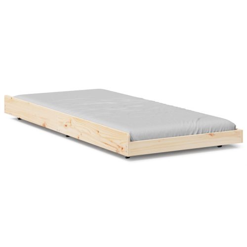 Természetes ágykeret Természetes Tömör fenyő 80 x 200 cm Tartós