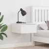 Fali éjjeli szekrény Fehér 37 x 35 x 18.5 cm Tömör fenyőfa