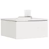  Fali éjjeli szekrény fiókkal 2 pcs Fehér 37 x 35 x 18.5 cm