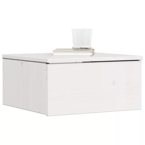  Fali éjjeli szekrény fiókkal 2 pcs Fehér 37 x 35 x 18.5 cm