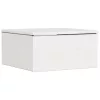  Fali éjjeli szekrény fiókkal 2 pcs Fehér 37 x 35 x 18.5 cm