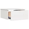  Fali éjjeli szekrény fiókkal 2 pcs Fehér 37 x 35 x 18.5 cm