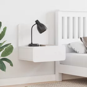    Fali éjjeli szekrény Fehér 44 x 32.5 x 40 cm Tömör fenyőfa