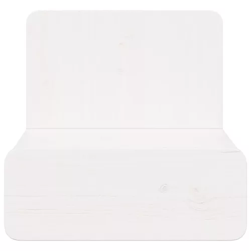  Fali éjjeli szekrény Fehér 44 x 32.5 x 40 cm Tömör fenyőfa