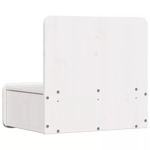  Fali éjjeli szekrény Fehér 44 x 32.5 x 40 cm Tömör fenyőfa