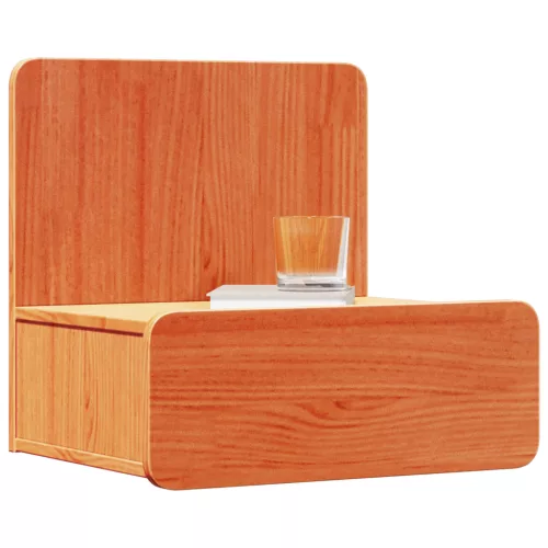  Fali éjjeli szekrény fiókkal 2 pcs Viaszbarna 44 x 32.5 x 40 cm