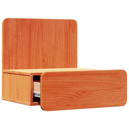  Fali éjjeli szekrény fiókkal 2 pcs Viaszbarna 44 x 32.5 x 40 cm