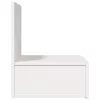  Fali éjjeli szekrény fiókkal 2 pcs Fehér 42 x 32.5 x 40 cm