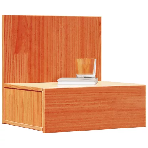  Fali éjjeli szekrény fiókkal 2 pcs Viaszbarna 42 x 32.5 x 40 cm