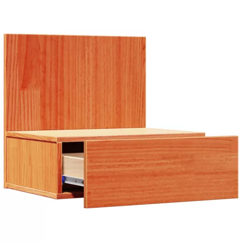  Fali éjjeli szekrény fiókkal 2 pcs Viaszbarna 42 x 32.5 x 40 cm