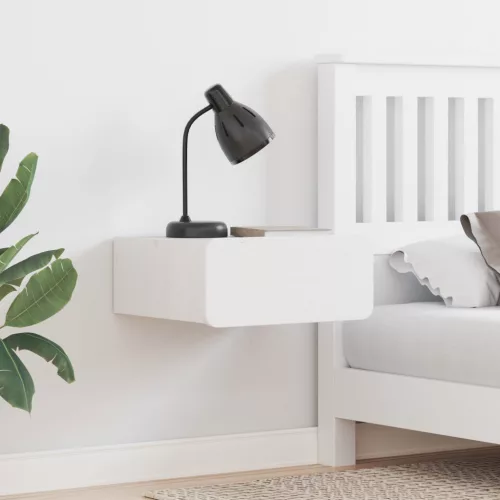  Fali éjjeli szekrény fiókkal 2 pcs Fehér 39 x 34 x 16.5 cm