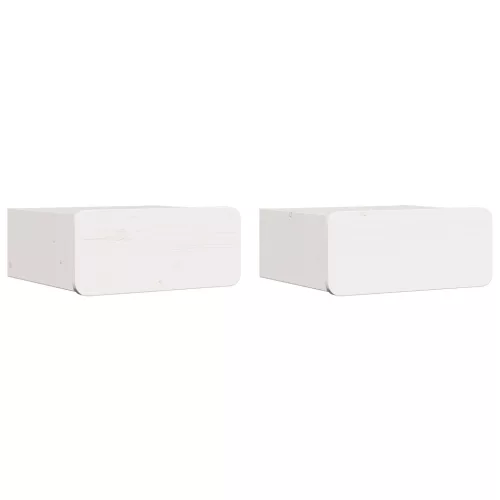  Fali éjjeli szekrény fiókkal 2 pcs Fehér 39 x 34 x 16.5 cm