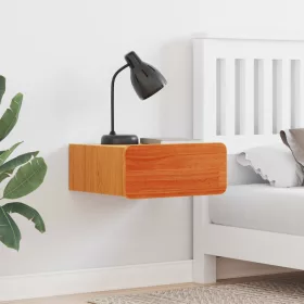    Fali éjjeli szekrény fiókkal 2 pcs Viaszbarna 39 x 34 x 16.5 cm