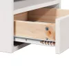  Éjjeli asztal fiókkal Fehér 38 x 36 x 29.5 cm Tömör fenyőfa