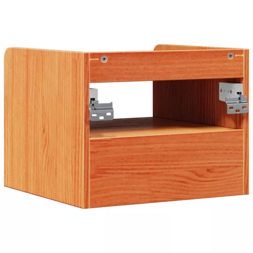  Éjjeli asztal Viaszbarna 38 x 36 x 29.5 cm Tömör fenyőfa