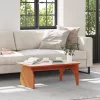  Dohányzóasztal Viaszbarna 80 x 50 x 31 cm Tömör fenyőfa