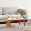  Dohányzóasztal Viaszbarna 80 x 50 x 31 cm Tömör fenyőfa
