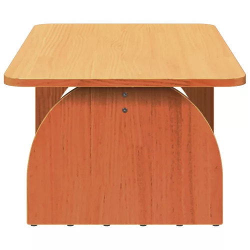  Dohányzóasztal Viaszbarna 80 x 50 x 31 cm Tömör fenyőfa