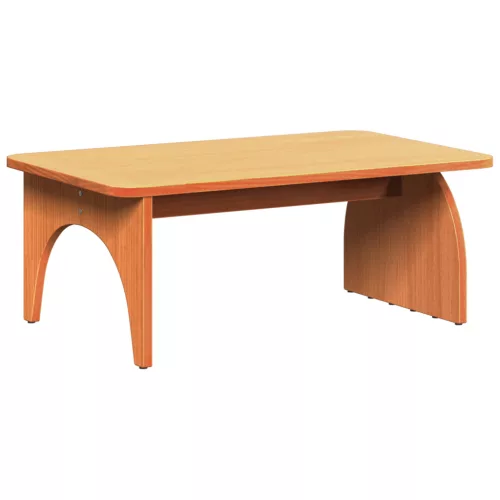  Dohányzóasztal Viaszbarna 80 x 50 x 31 cm Tömör fenyőfa