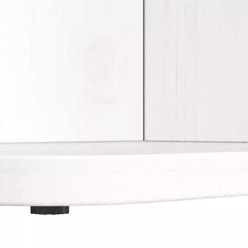  Dohányzóasztal Fehér 80 x 39.5 x 33.5 cm Tömör fenyőfa