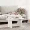  Dohányzóasztal Fehér 80 x 40 x 35 cm Tömör fenyőfa