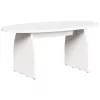  Dohányzóasztal Fehér 80 x 40 x 35 cm Tömör fenyőfa