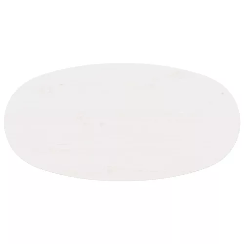  Dohányzóasztal Fehér 80 x 40 x 35 cm Tömör fenyőfa
