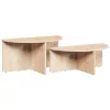  Dohányzóasztal 2 pcs Természetes 79 x 39.5 x 40 cm