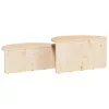  Dohányzóasztal 2 pcs Természetes 79 x 39.5 x 40 cm