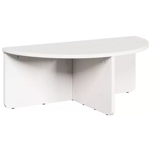  Dohányzóasztal 2 pcs Fehér 79 x 39.5 x 40 cm Tömör fenyőfa