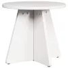  Kávasztal Szett 3 pcs Fehér 49 x 49 x 30 cm Tömör fenyőfa