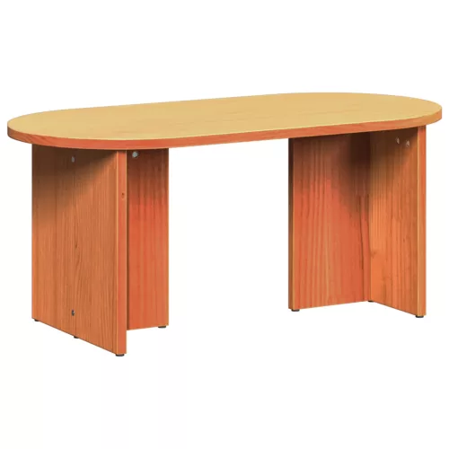  Dohányzóasztal Viaszbarna 80 x 39.5 x 35 cm Tömör fenyőfa
