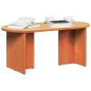  Dohányzóasztal Viaszbarna 80 x 39.5 x 35 cm Tömör fenyőfa