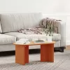  Dohányzóasztal Viaszbarna 80 x 39.5 x 35 cm Tömör fenyőfa