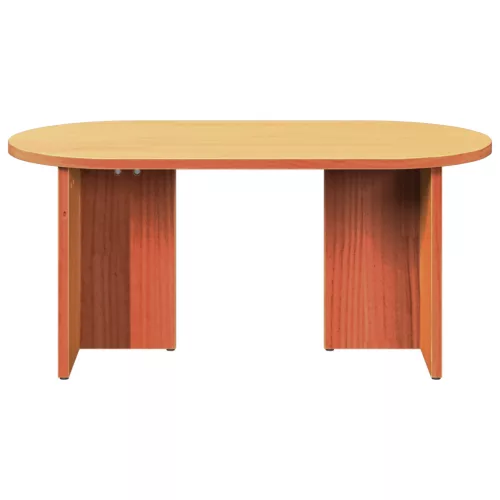  Dohányzóasztal Viaszbarna 80 x 39.5 x 35 cm Tömör fenyőfa