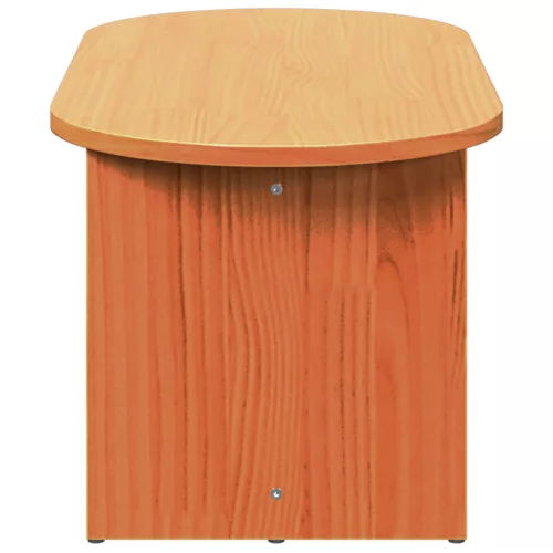  Dohányzóasztal Viaszbarna 80 x 39.5 x 35 cm Tömör fenyőfa