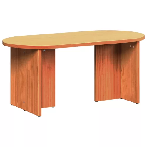  Dohányzóasztal Viaszbarna 80 x 39.5 x 35 cm Tömör fenyőfa