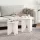  Kávasztal Szett 2 pcs Fehér 41.5 x 41.5 x 44 cm Tömör fenyőfa