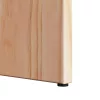 Kávasztal Szett 2 pcs Természetes 49 x 49 x 28 cm Tömör fenyőfa