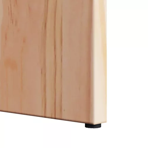  Kávasztal Szett 2 pcs Természetes 49 x 49 x 28 cm Tömör fenyőfa