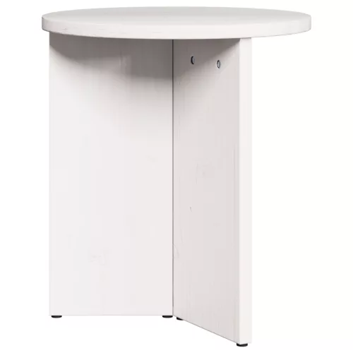  Kávasztal Szett 2 pcs Fehér 49 x 49 x 28 cm Tömör fenyőfa