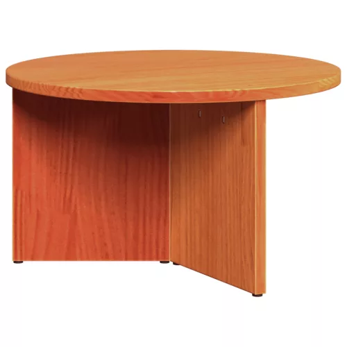  Kávasztal Szett 2 pcs Viaszbarna 49 x 49 x 28 cm Tömör fenyőfa