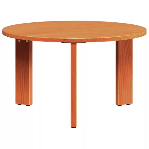  Kávasztal Szett 3 pcs Viaszbarna 47.5 x 47.5 x 27 cm