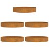  Ültető gyűrű 5 pcs Barna 120 x 120 x 20 cm Időjárásálló acél