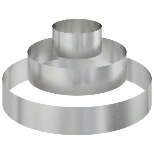  Fém Virágcserép Galvanizált acél Ø 120 cm Tartós Nagy virágcserép